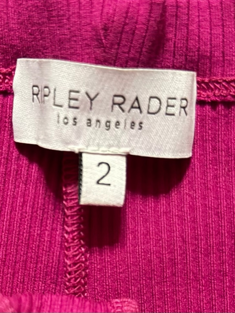 Ripley Rader Ribbed Flared Pants in Magenta - Picture 3 of 4